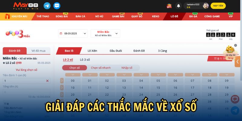 Giải đáp các thắc mắc về xổ số